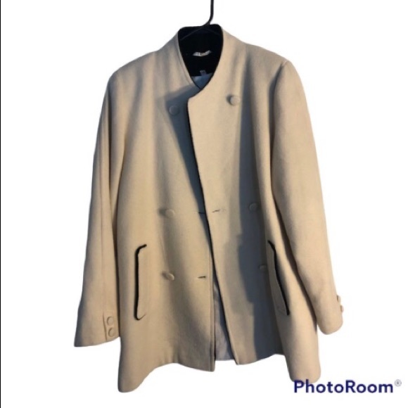 Vintage wool and cashmere David Barry coat - Picture 2 of 7